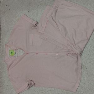 2 pc white orchid Capri pajama set